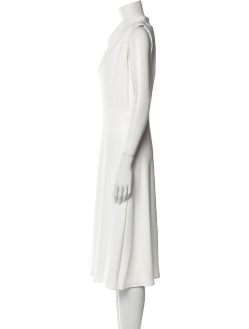 Black Halo Cowl Neck Midi Length Dress