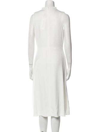 Black Halo Cowl Neck Midi Length Dress