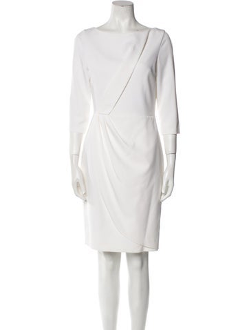 Black Halo Dresses Bateau Neckline Knee-Length Dress US 4 | S