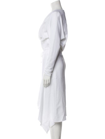 Black Halo Cowl Neck Midi Length Dress