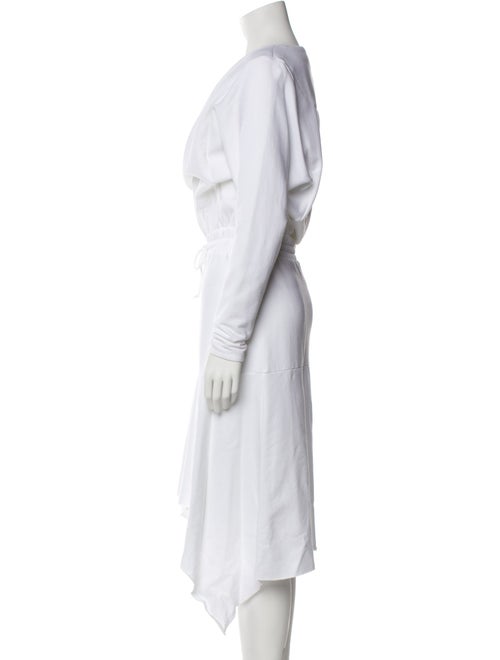 Black Halo Cowl Neck Midi Length Dress