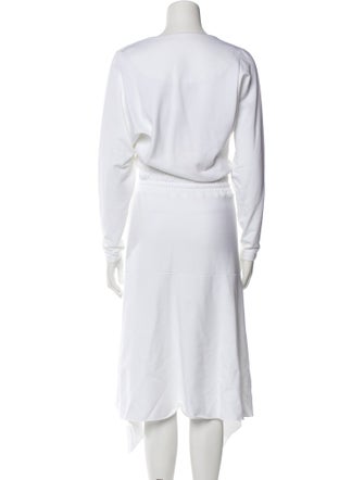 Black Halo Cowl Neck Midi Length Dress