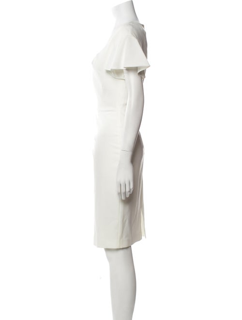 Black Halo V-Neck Knee-Length Dress