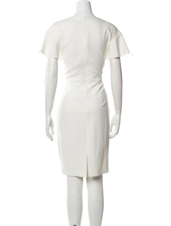 Black Halo V-Neck Knee-Length Dress