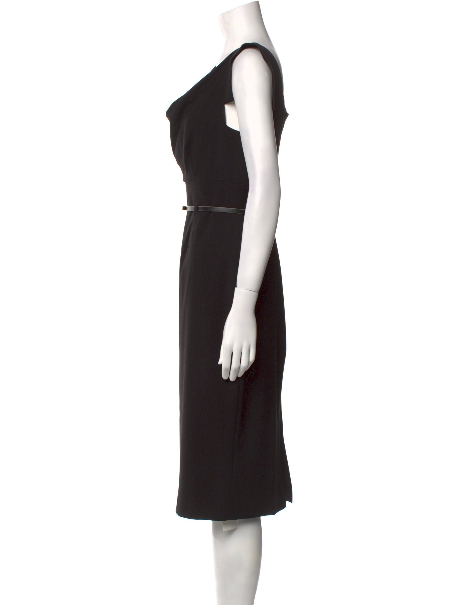 Backless Pink Bow Cowl Neck Long Dress