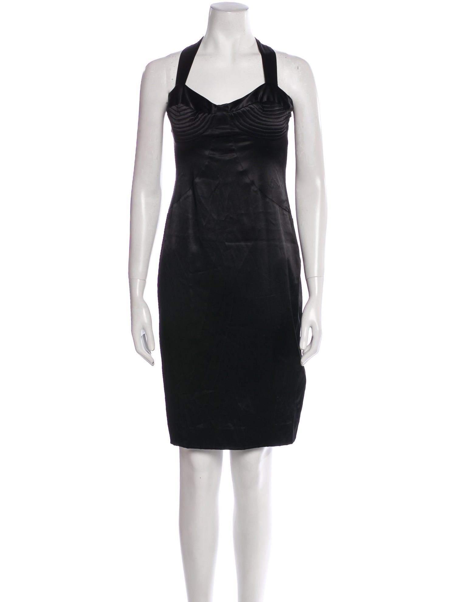 Black Halo Halterneck Knee-Length Dress