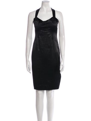 Black Halo Dresses Halterneck Knee-Length Dress US 8 | M