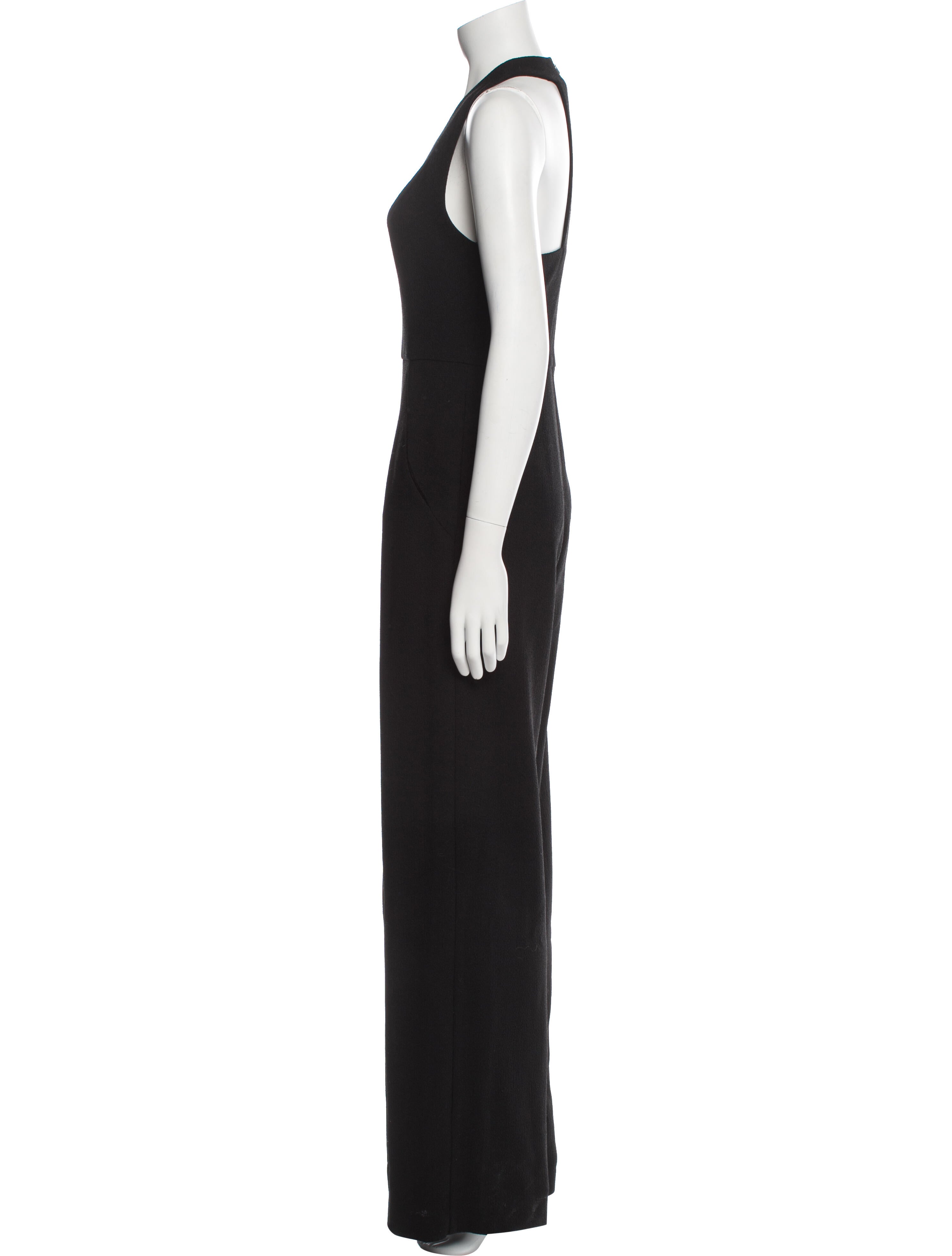 Black Halo Plunge Neckline Jumpsuit