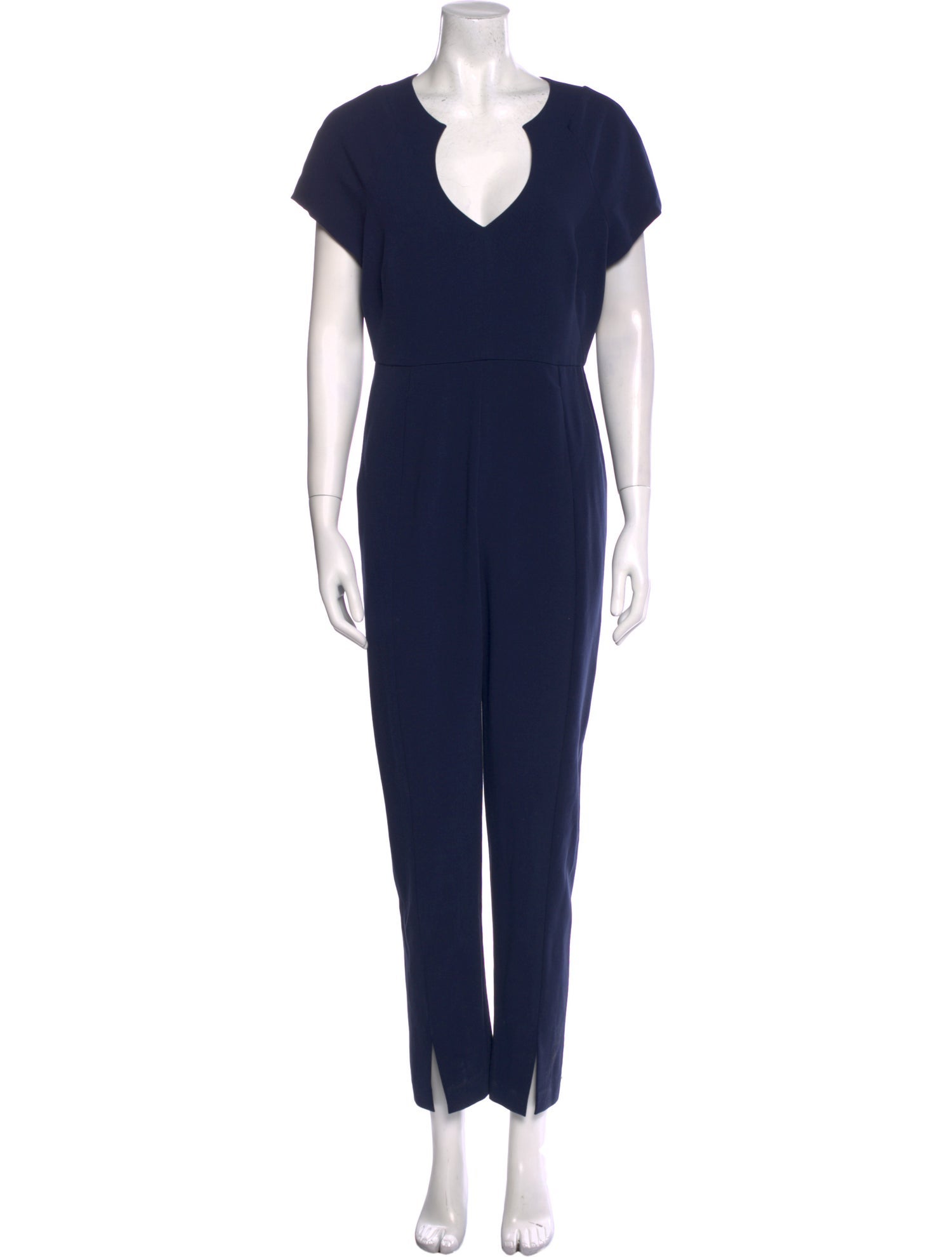 Black Halo Plunge Neckline Jumpsuit