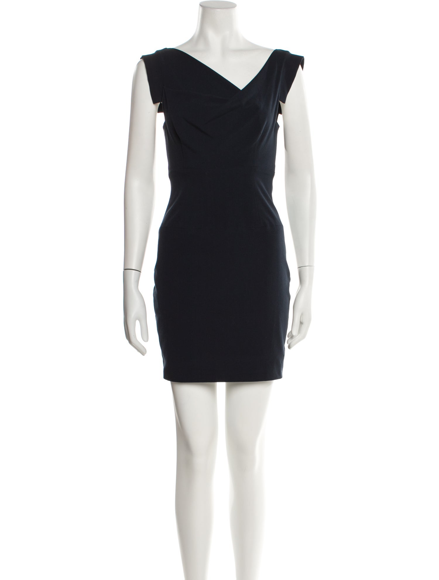 Black Halo V-Neck Mini Dress