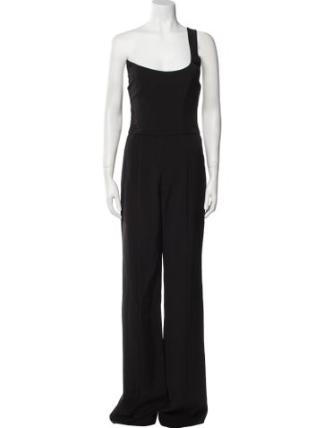Black Halo Jumpsuits and Rompers Off-The-Shoulder Jumpsuit M