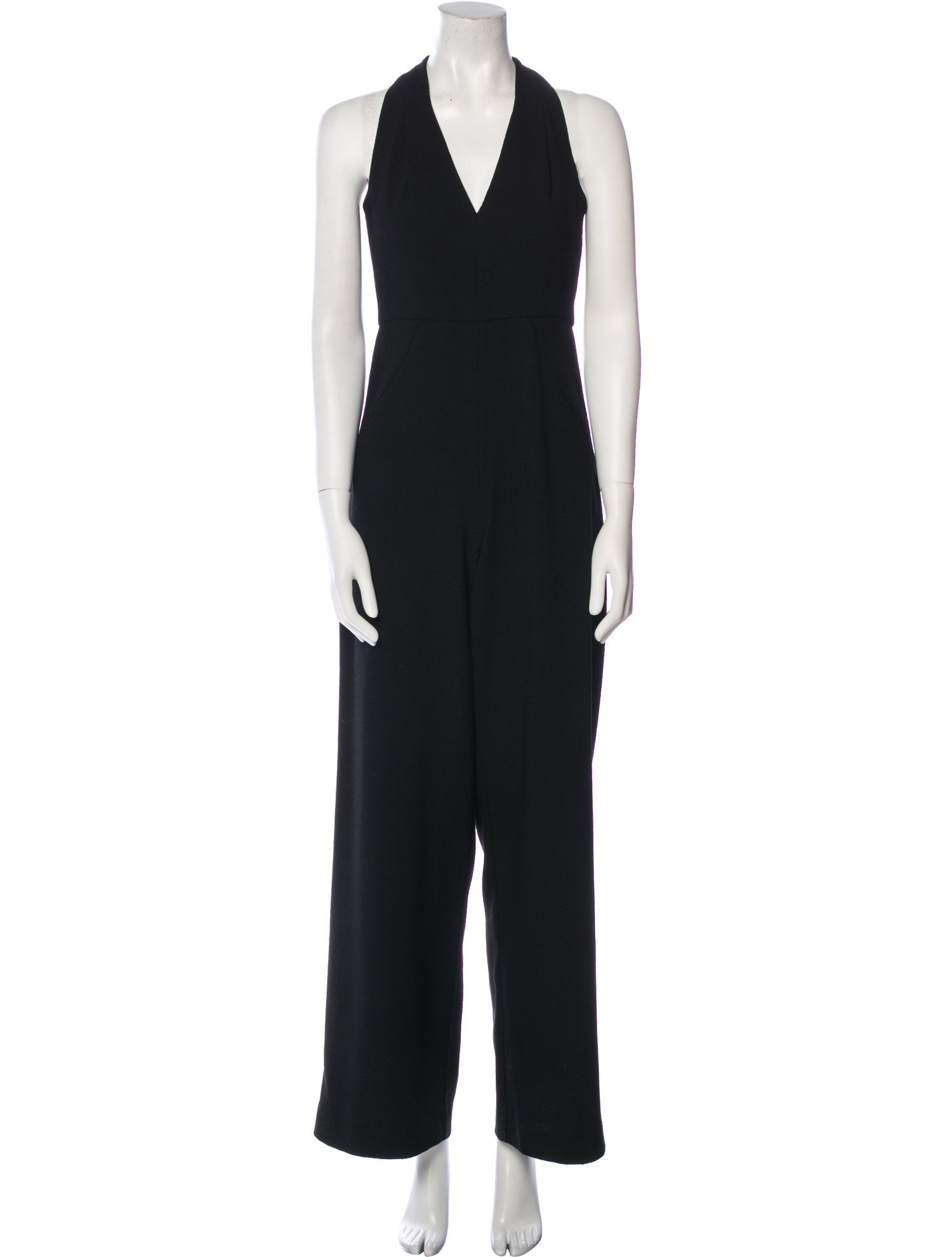 Black Halo V-Neck Jumpsuit