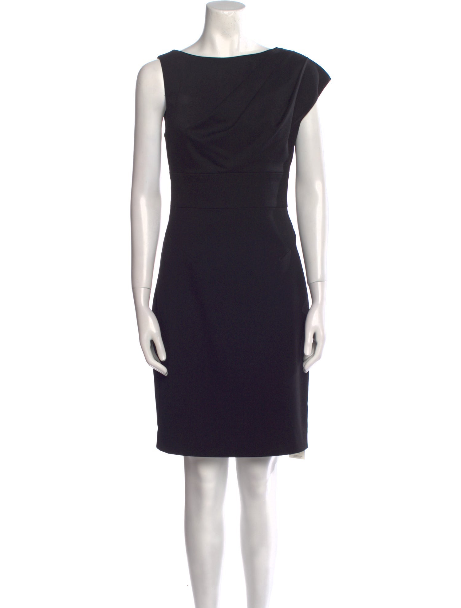Black Halo Bateau Neckline Knee-Length Dress