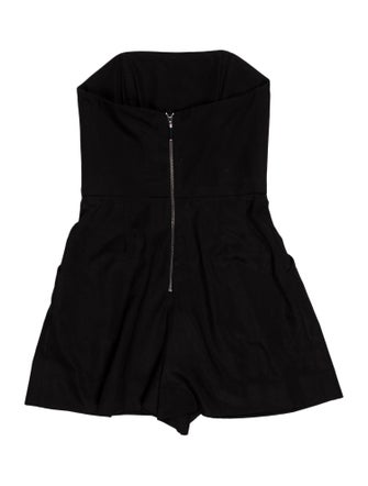Black Halo Strapless Romper