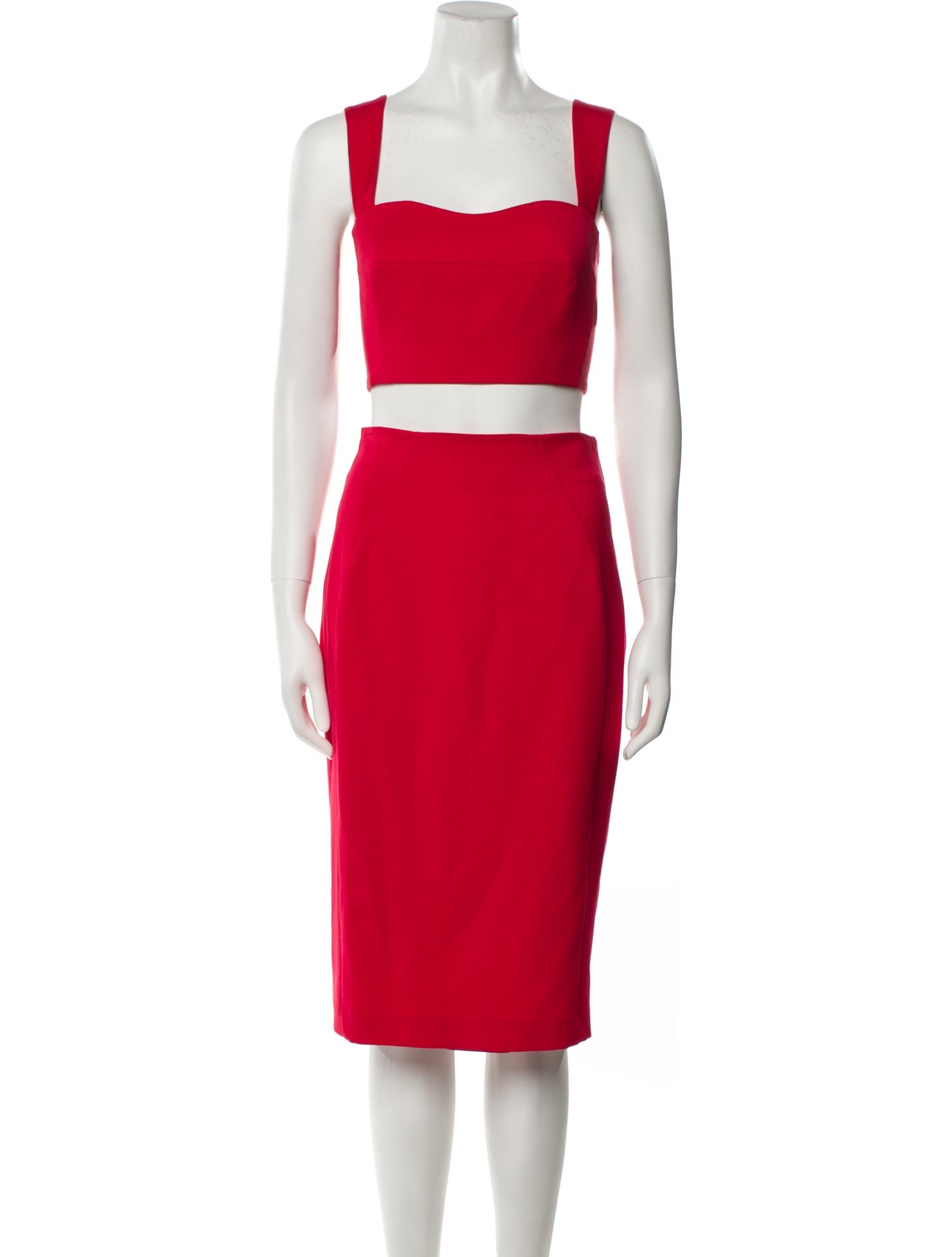 Black Halo Pleated Accents Skirt Set