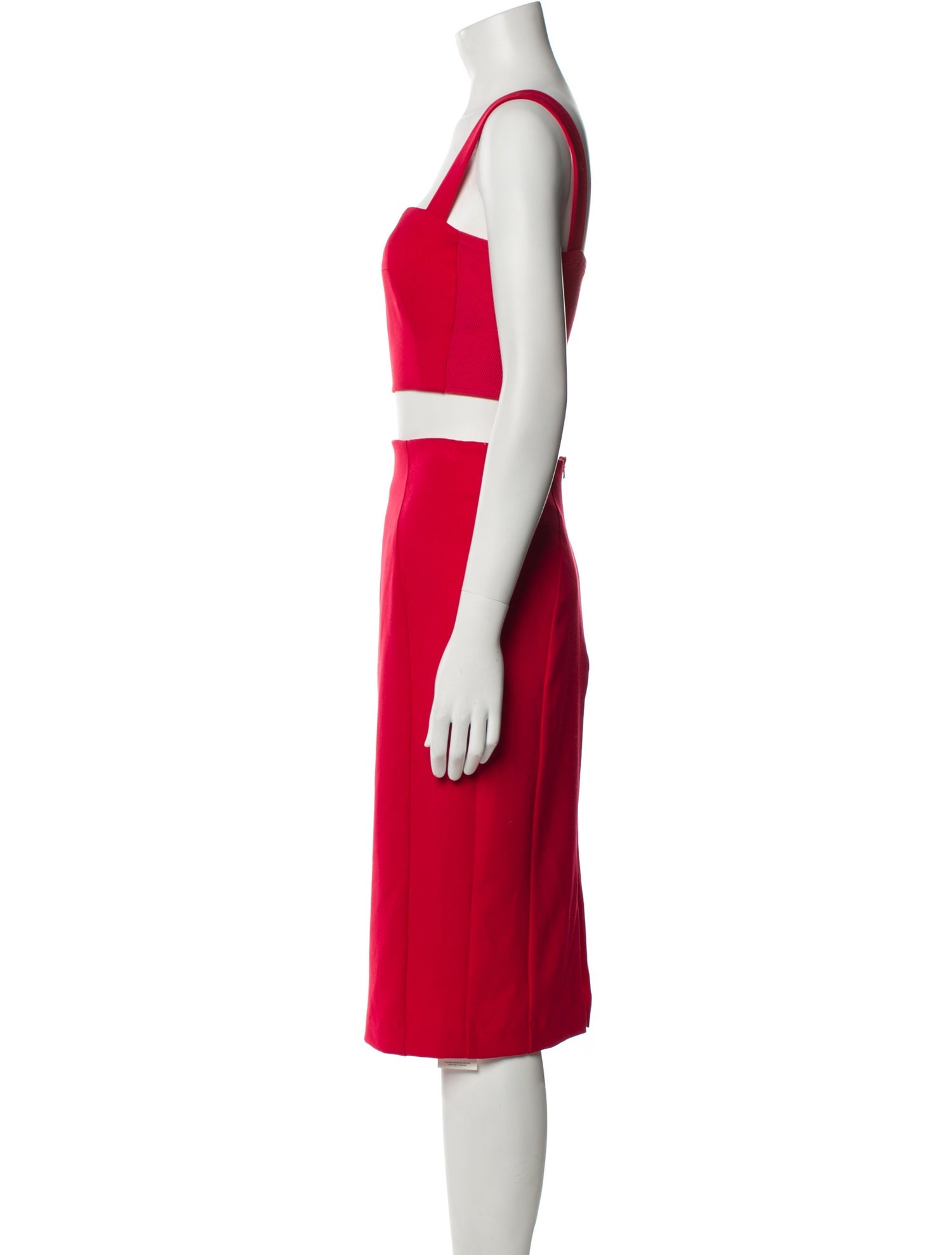 Black Halo Pleated Accents Skirt Set