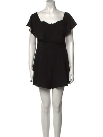 Black Halo Square Neckline Romper