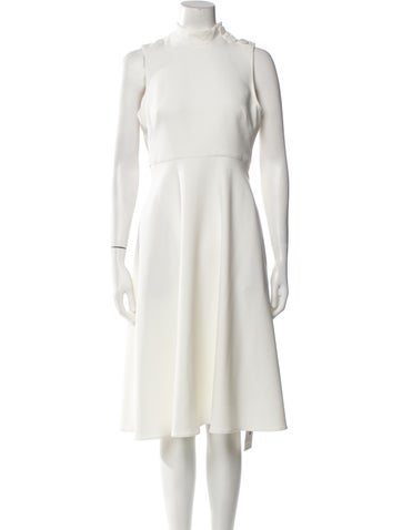 Black Halo Dresses Mock Neck Knee-Length Dress XS