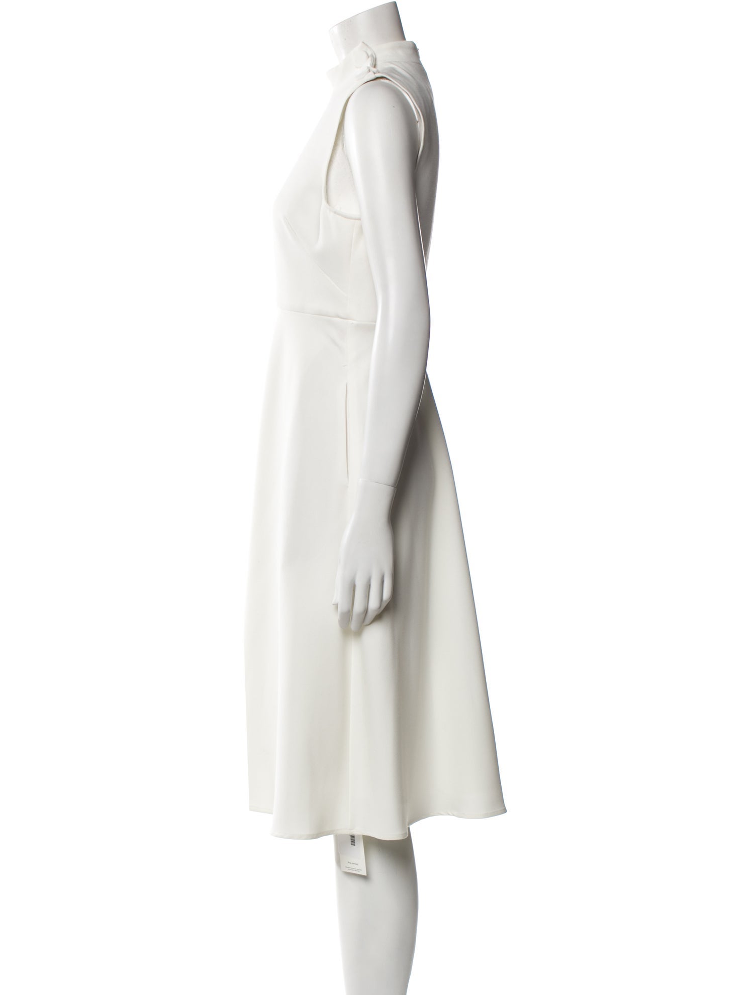 Black Halo Mock Neck Knee-Length Dress