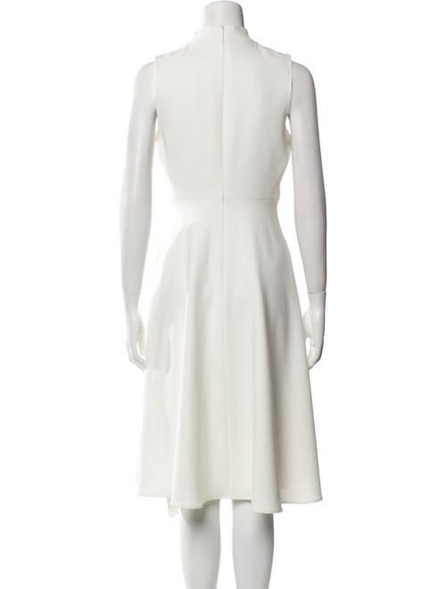 Black Halo Mock Neck Knee-Length Dress