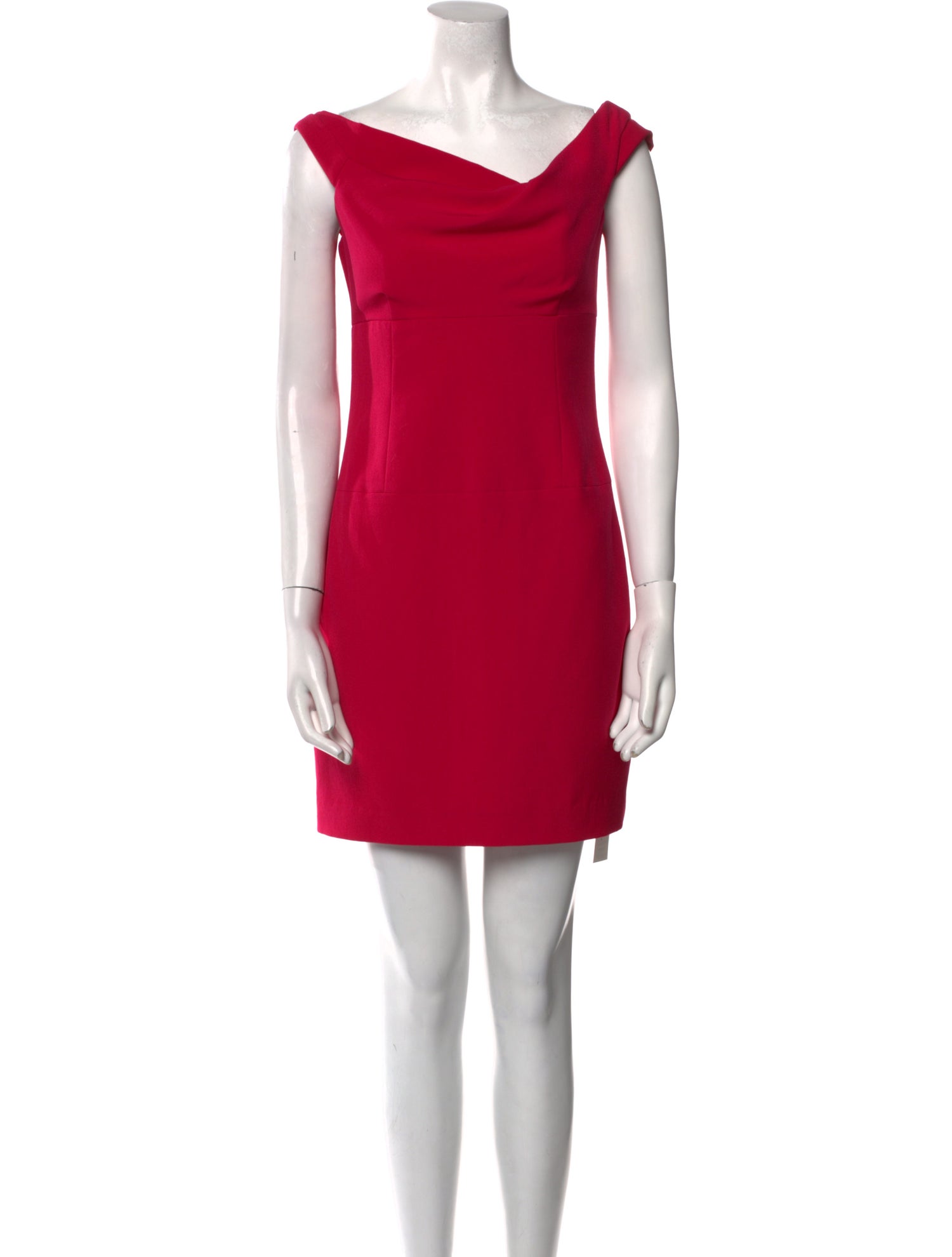 Black Halo Cowl Neck Mini Dress
