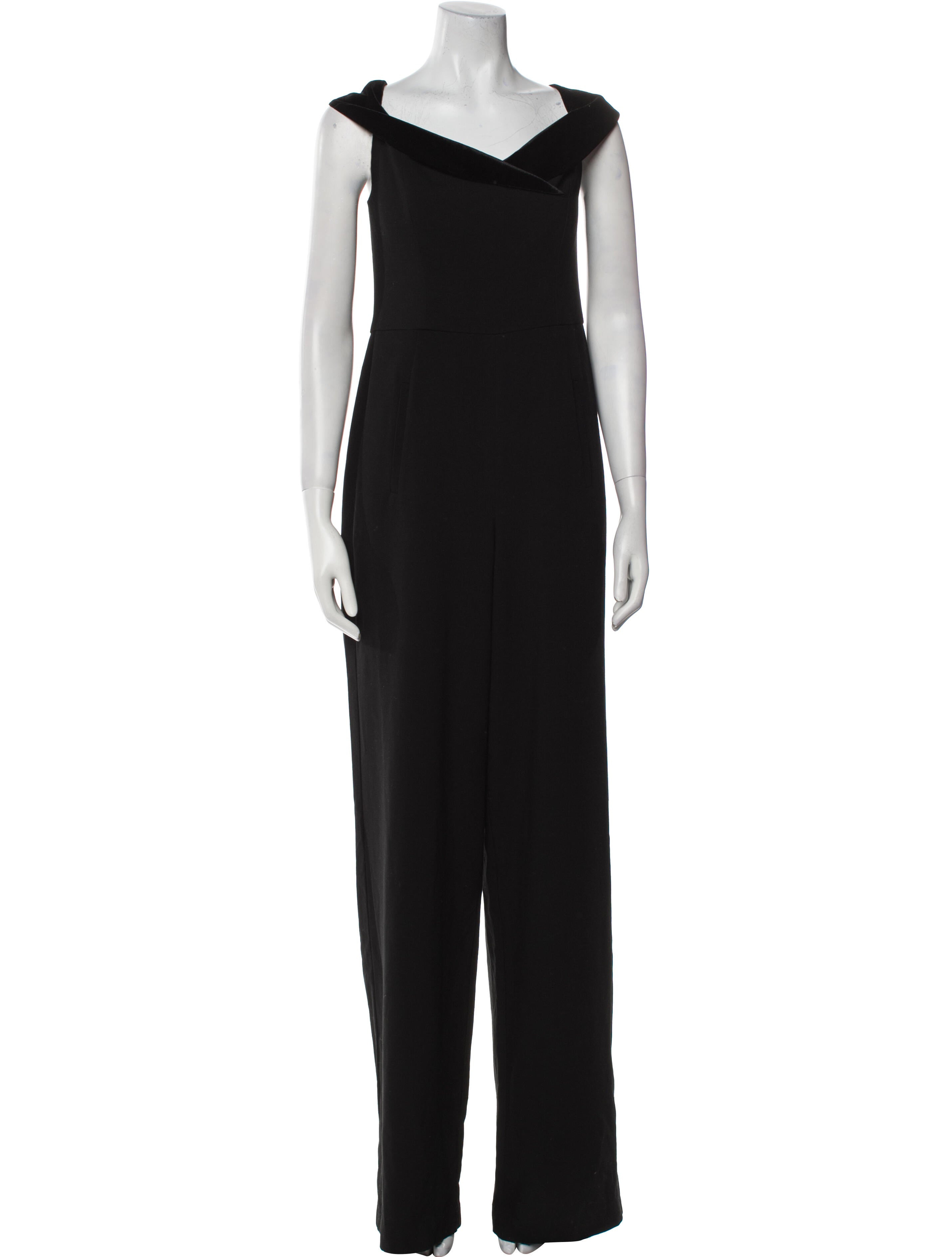 Black Halo V-Neck Jumpsuit