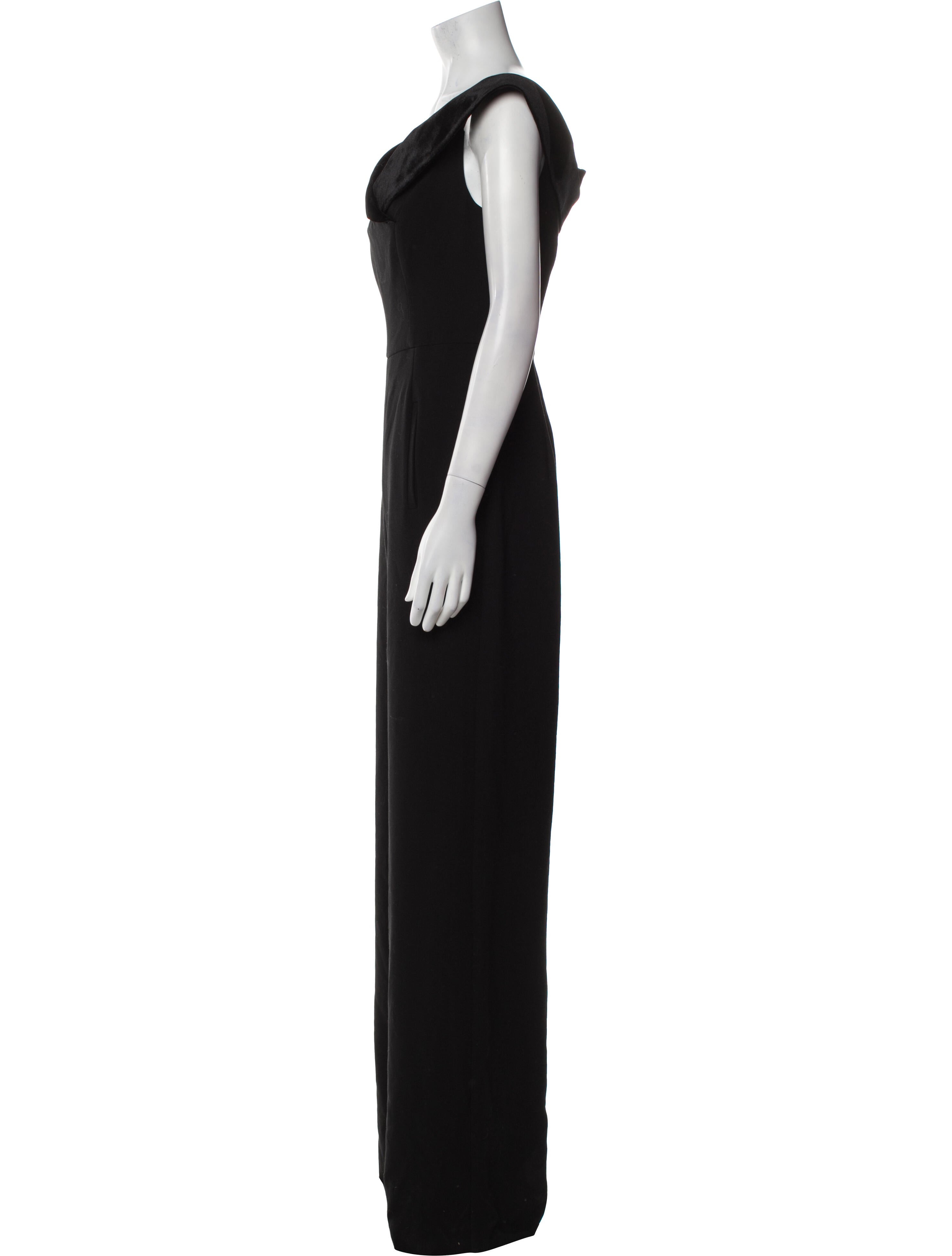 Black Halo V-Neck Jumpsuit