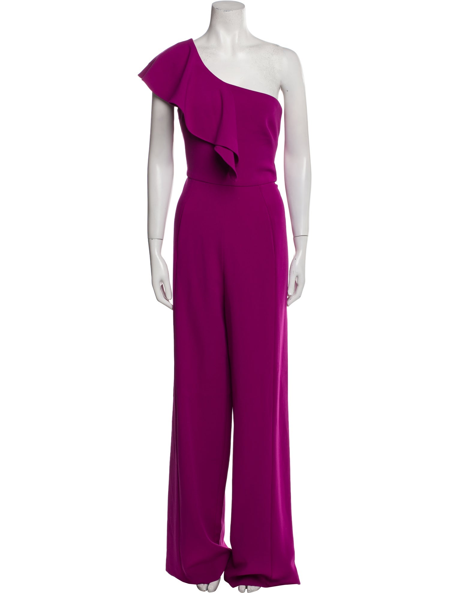 Black Halo One-Shoulder Jumpsuit