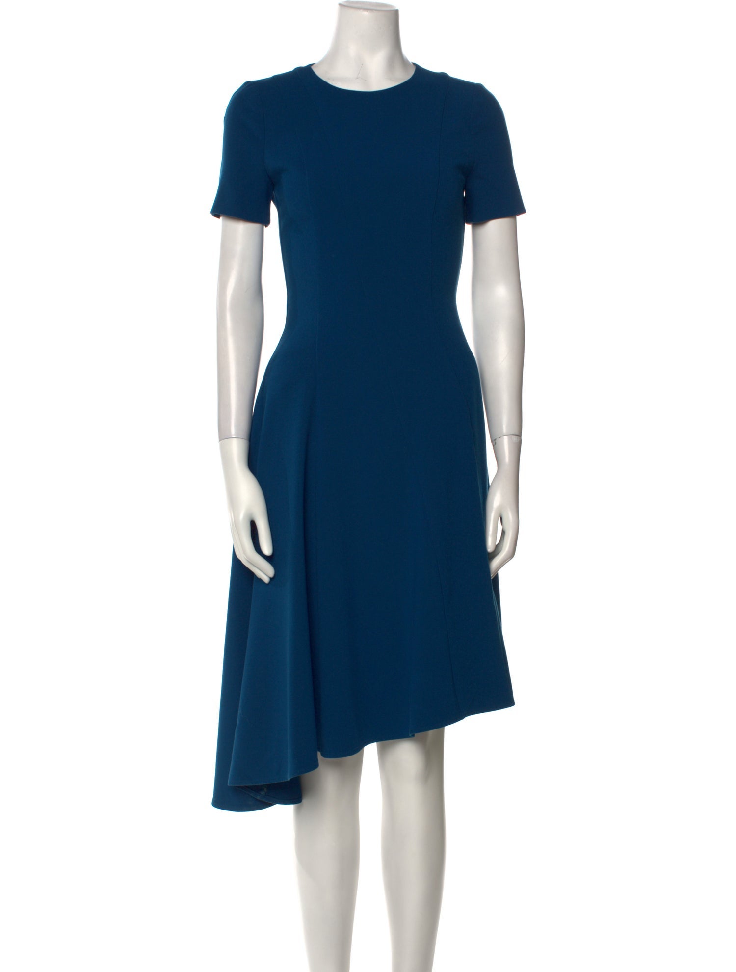 Black Halo Crew Neck Midi Length Dress