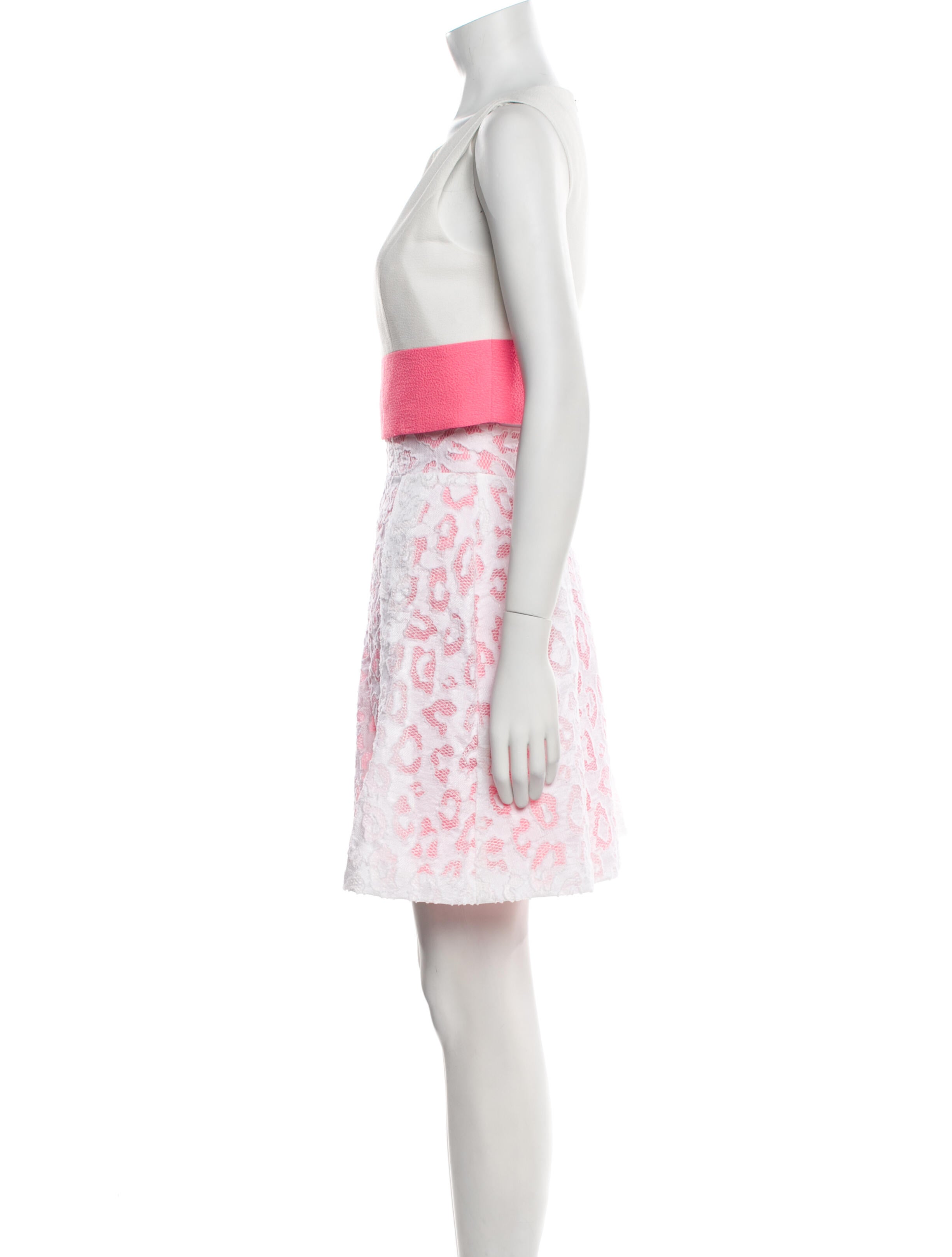 Black Halo Mesh Accents Skirt Set