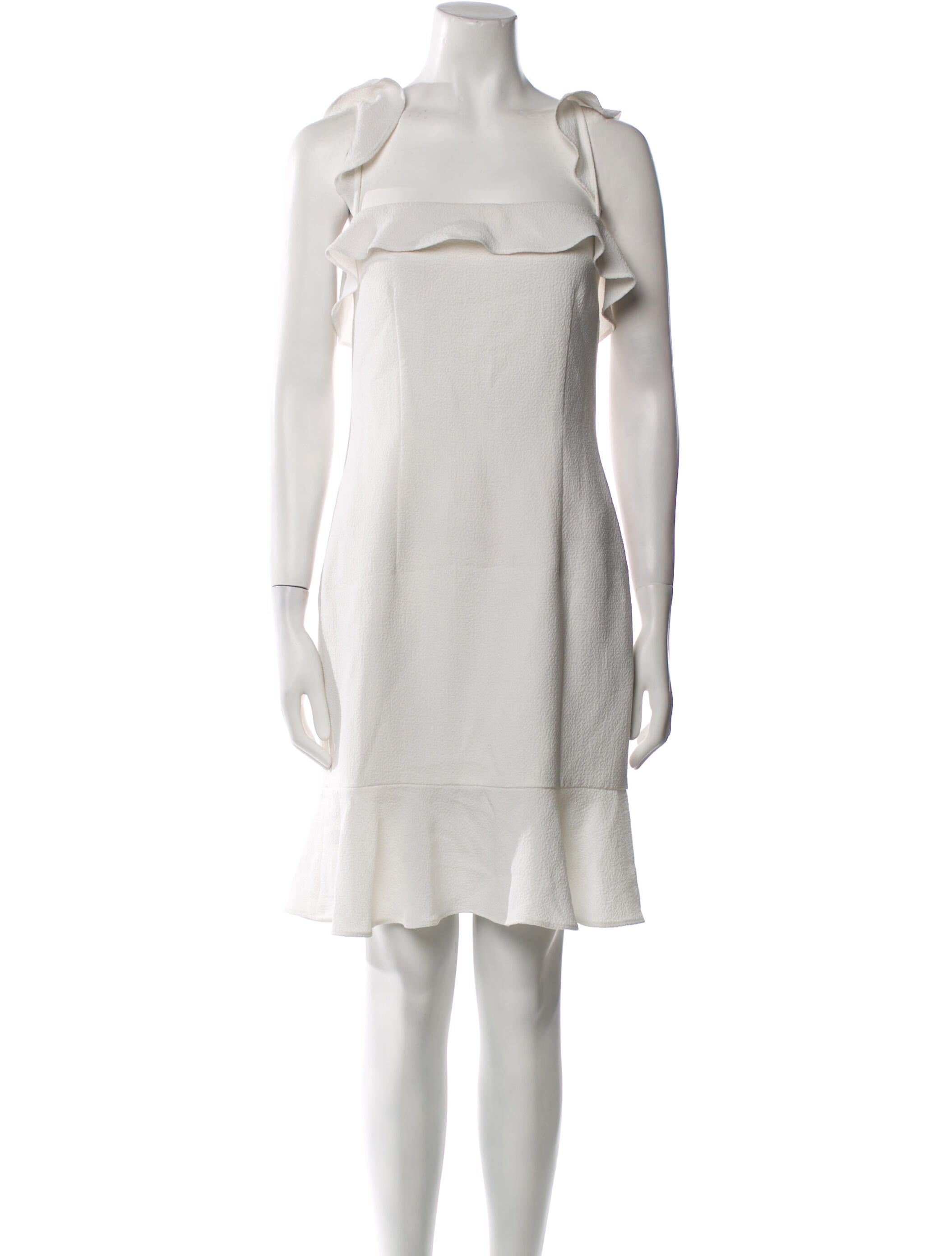 Black Halo Square Neckline Knee-Length Dress