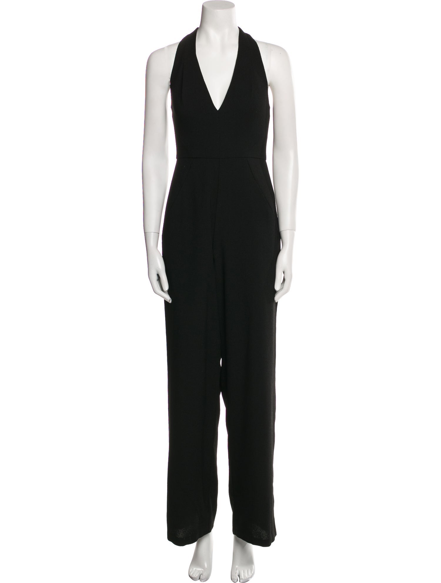 Black Halo V-Neck Jumpsuit