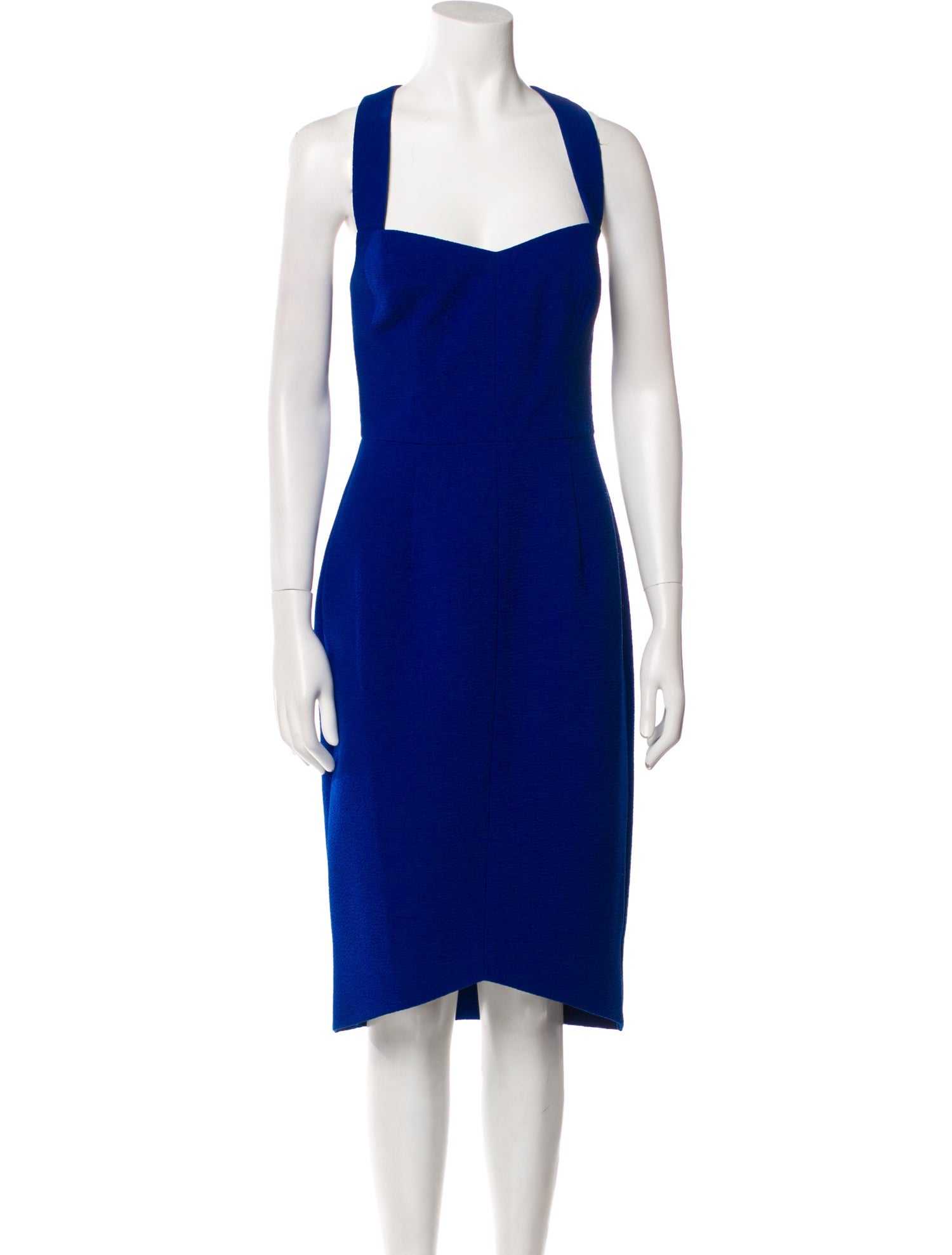 Black Halo Square Neckline Midi Length Dress