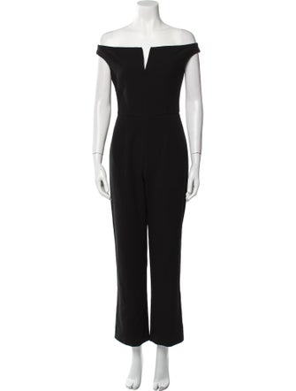 Black Halo Off-The-Shoulder Jumpsuit