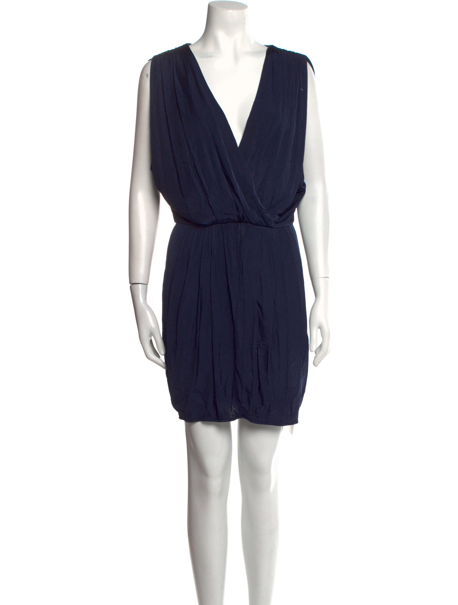 Black Halo V-Neck Mini Dress