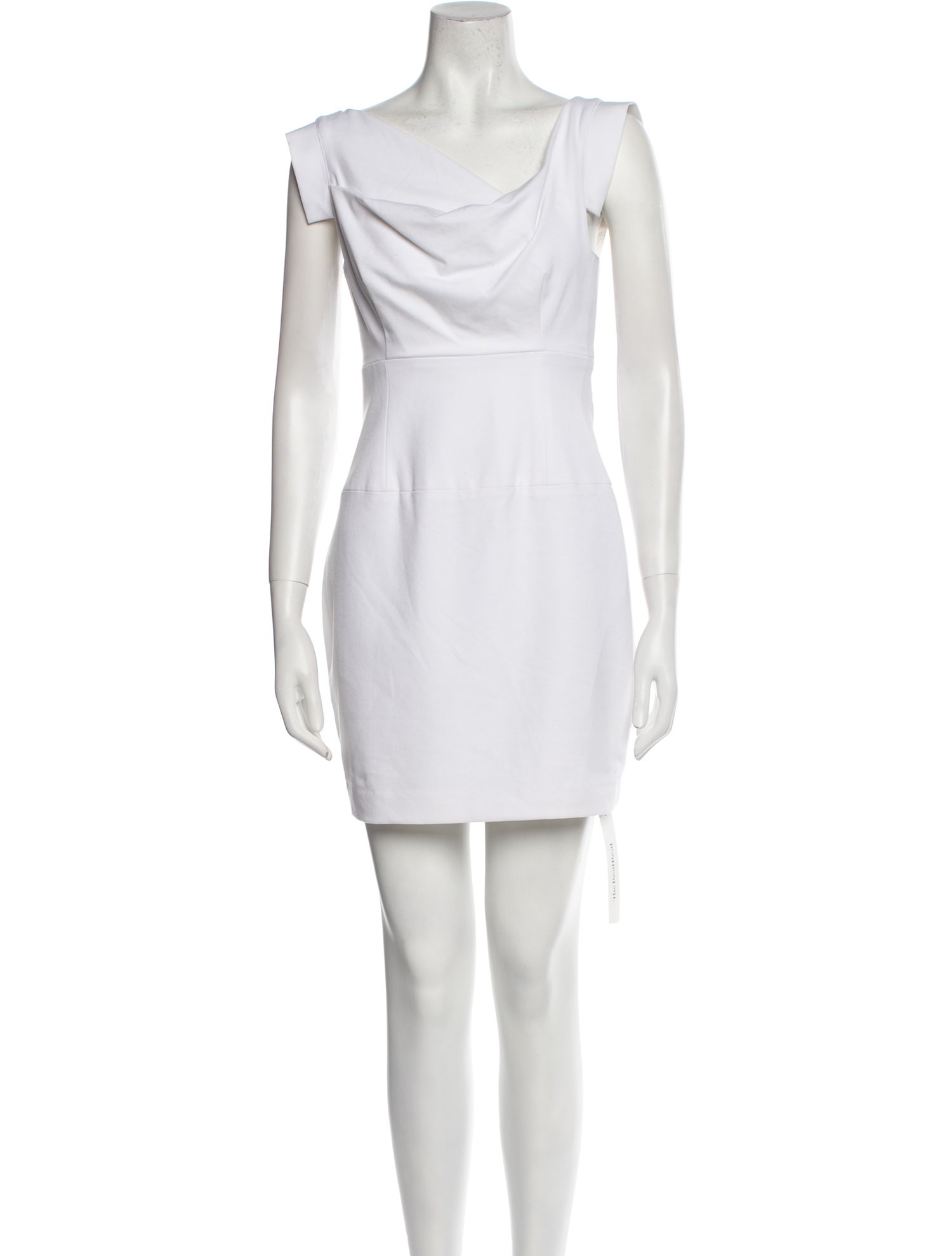 Black Halo Cowl Neck Mini Dress