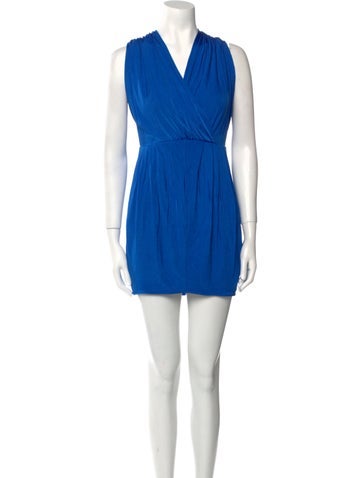 Black Halo Dresses V-Neck Mini Dress M