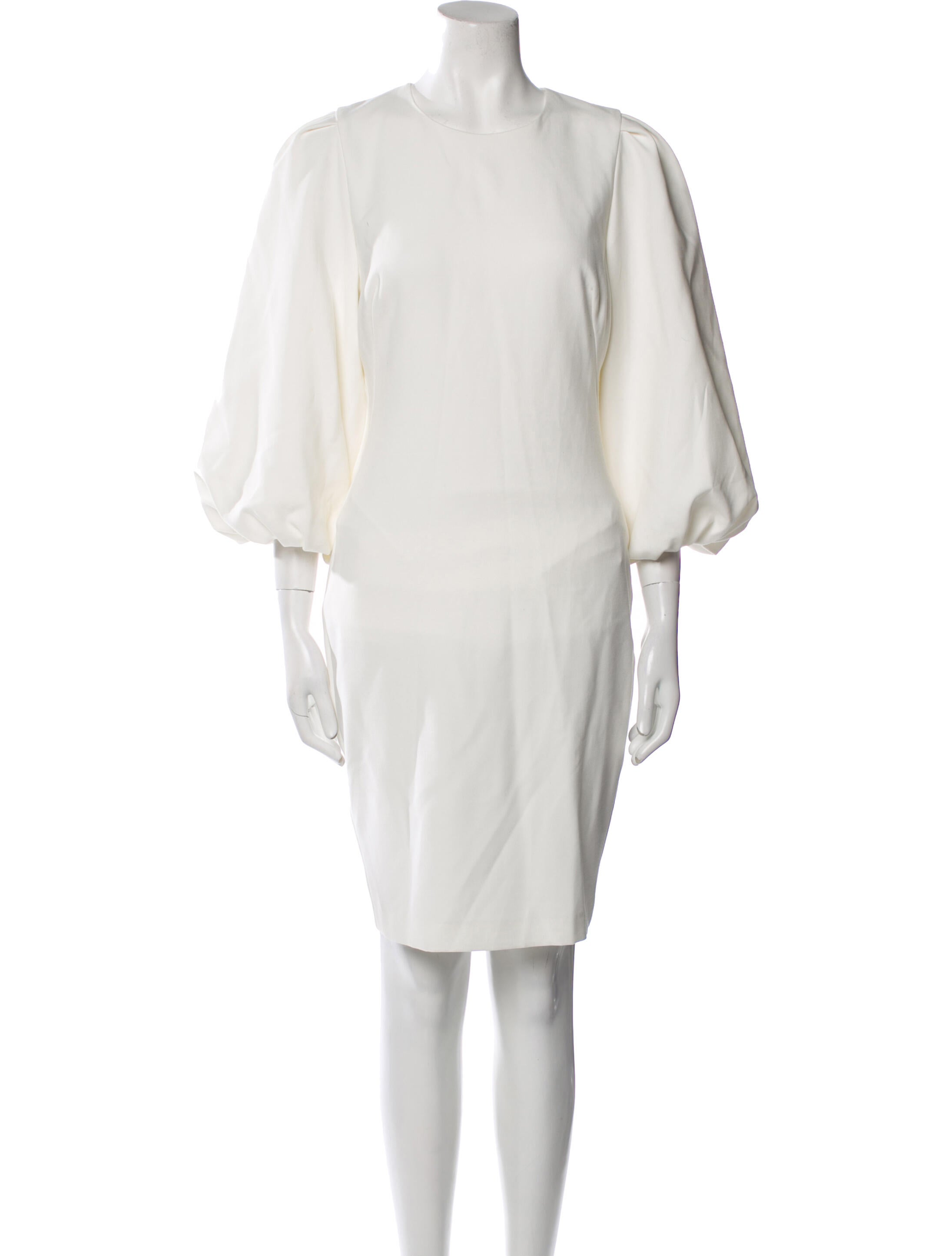 Black Halo Crew Neck Knee-Length Dress