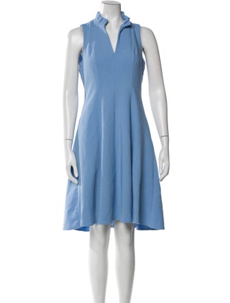 Black Halo V-Neck Knee-Length Dress