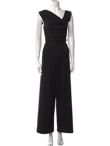 Black Halo Jumpsuits and Rompers Asymmetrical Jumpsuit S