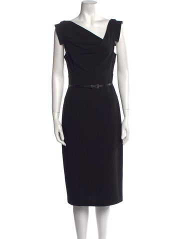 Black Halo Dresses Asymmetrical Midi Length Dress XXS