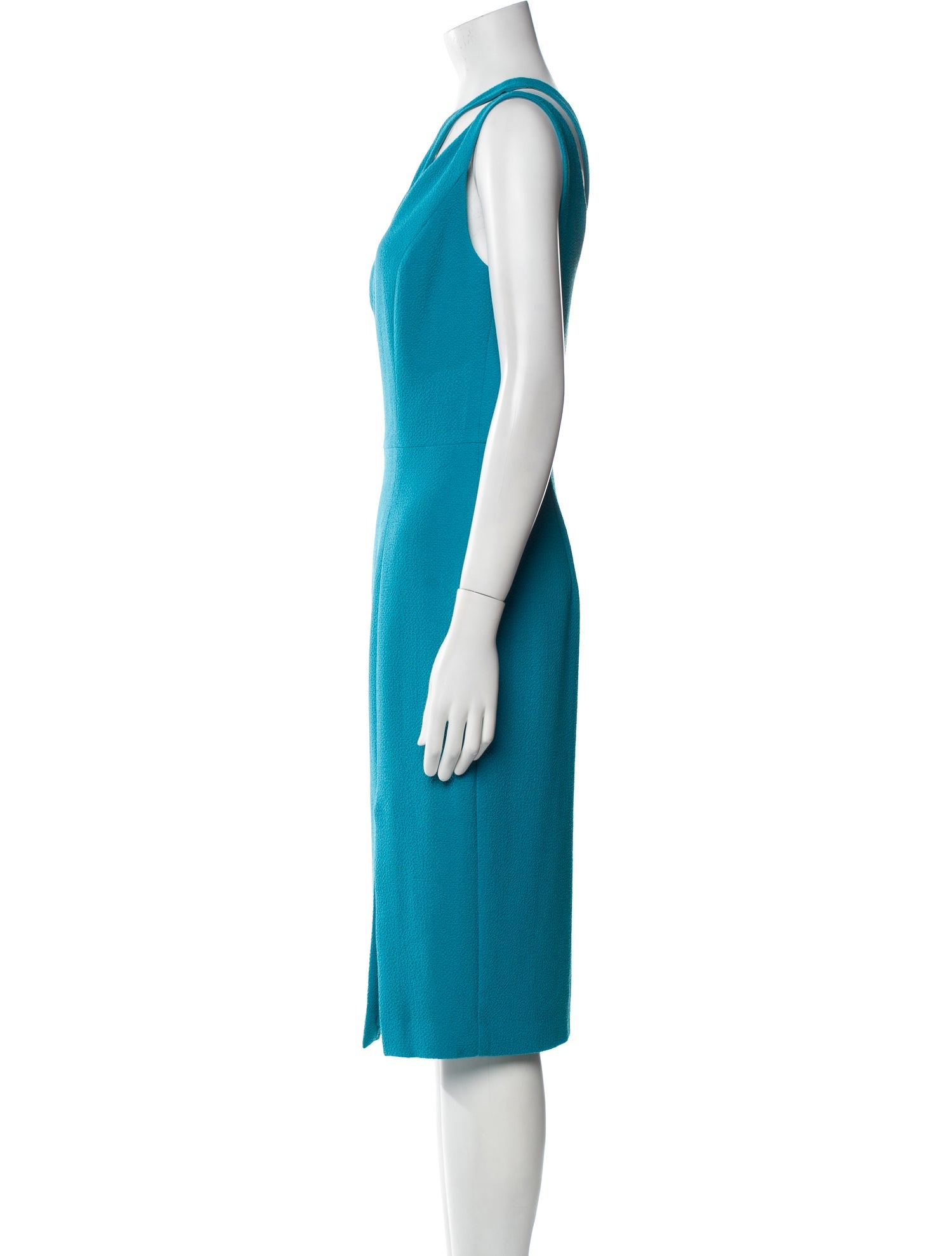 Black Halo One-Shoulder Midi Length Dress