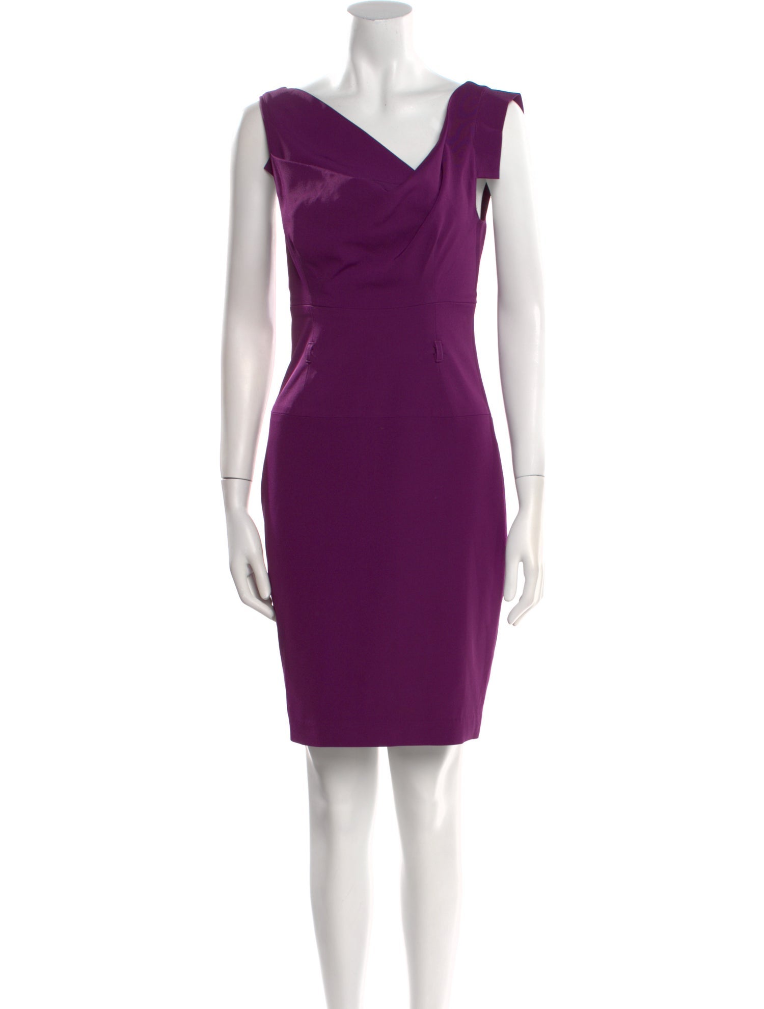 Black Halo Asymmetrical Mini Dress