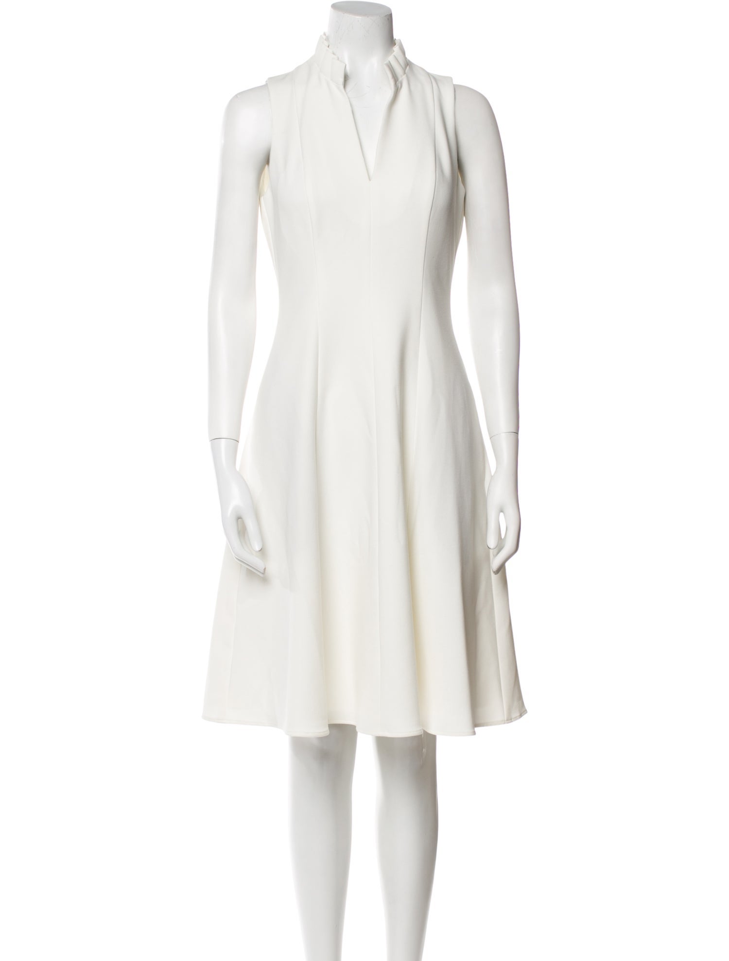 Black Halo V-Neck Knee-Length Dress