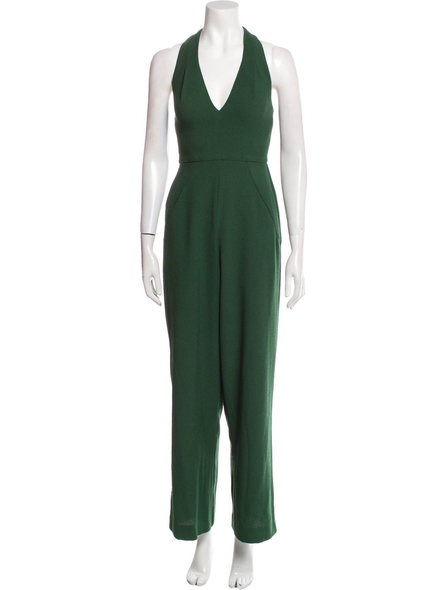 Black Halo V-Neck Jumpsuit