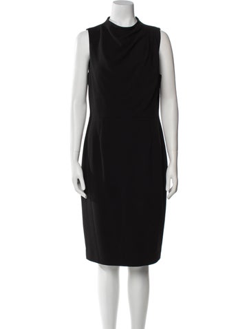 Black Halo Dresses Mock Neck Knee-Length Dress XL