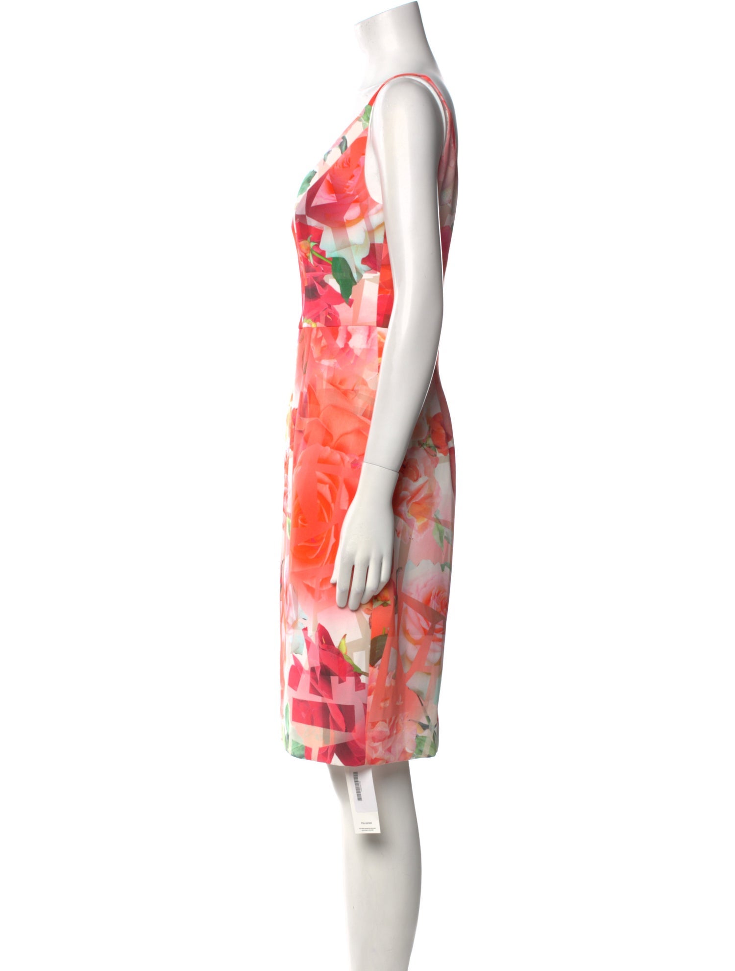 Black Halo Floral Print Knee-Length Dress