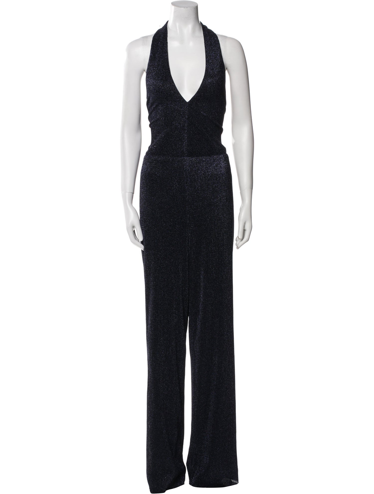 Black Halo V-Neck Jumpsuit