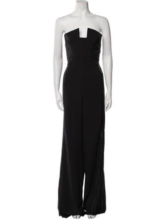 Black Halo Strapless Jumpsuit
