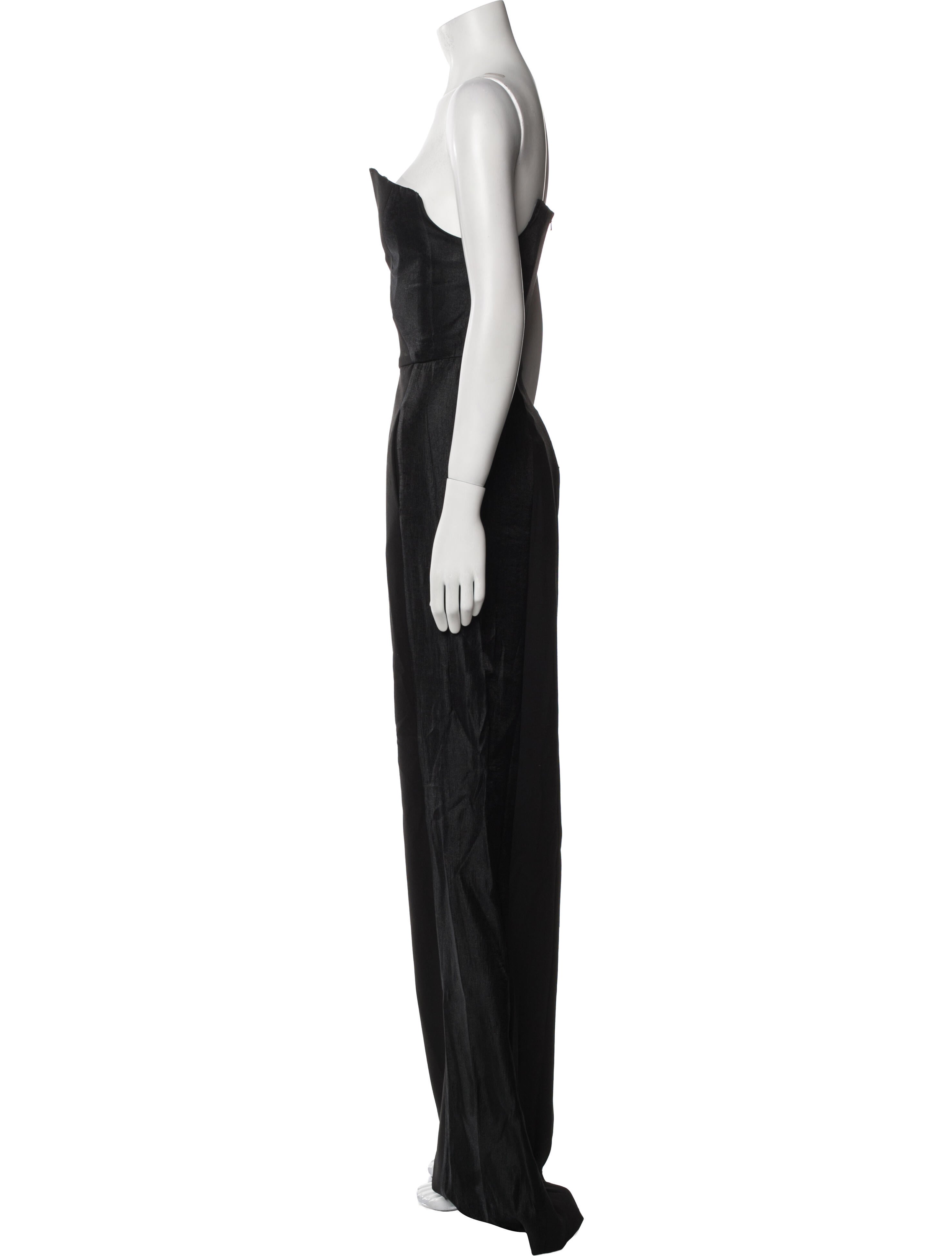 Black Halo Strapless Jumpsuit